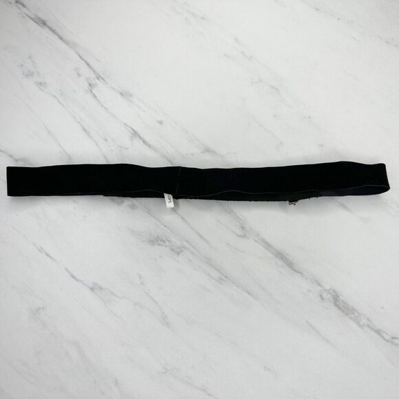 Loft Black Velvet Rhinestone Stretch Cinch Belt Small/Medium S/M โจ - Picture 2 of 16